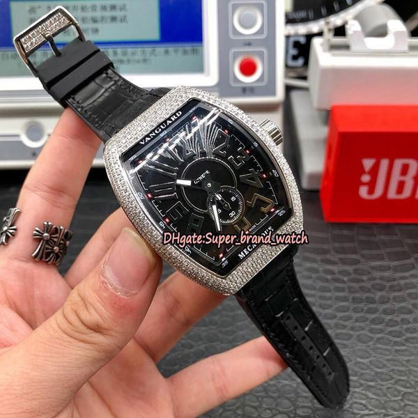 edition vanguard silvery diamond case v 45 s s6 black dial japan miyota automatic mechanical mens watch leather strap luxury watches, Slivery;brown
edition vanguard silvery diamond case v 45 s s6 black dial japan miyota automatic mechanical mens watch leather strap luxury watches, Slivery;brown