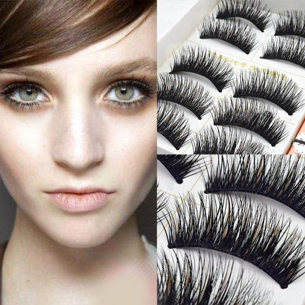 5 pairs fashion women soft false eye lashes cross long thick eyelashes makeup extension beauty supplies
5 pairs fashion women soft false eye lashes cross long thick eyelashes makeup extension beauty supplies