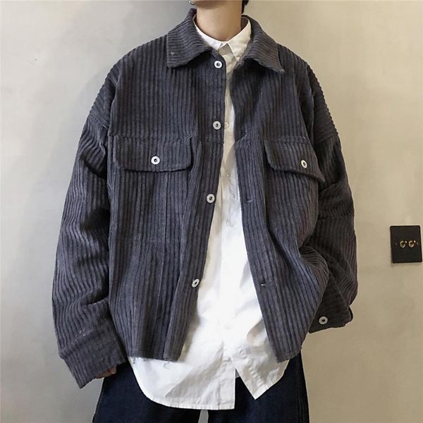 trend of fashion hong kong style men's wear noon avant-garde 2019 spring men jacket coat corduroy textured new style, Black;brown
trend of fashion hong kong style men's wear noon avant-garde 2019 spring men jacket coat corduroy textured new style, Black;brown