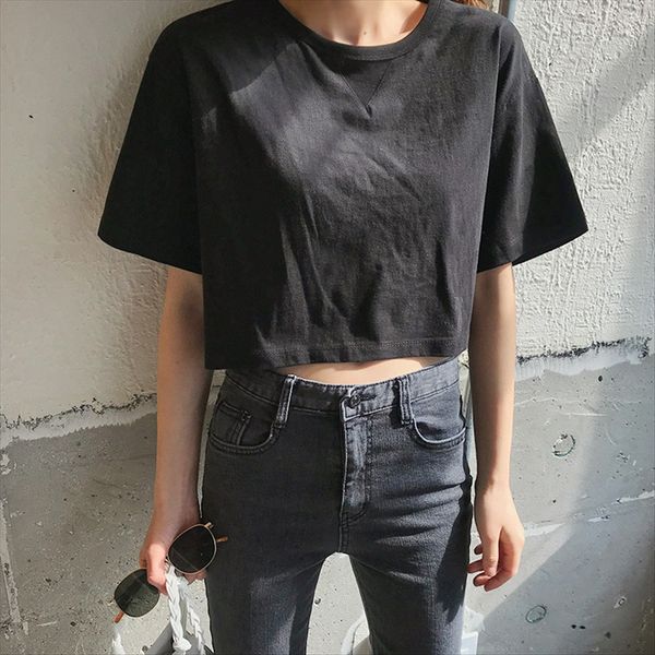 chic solid color net edition high-waist short-sleeved t-shirt female chic solid color net edition high-waist short-sleeved t-shirt female, White
chic solid color net edition high-waist short-sleeved t-shirt female chic solid color net edition high-waist short-sleeved t-shirt female, White