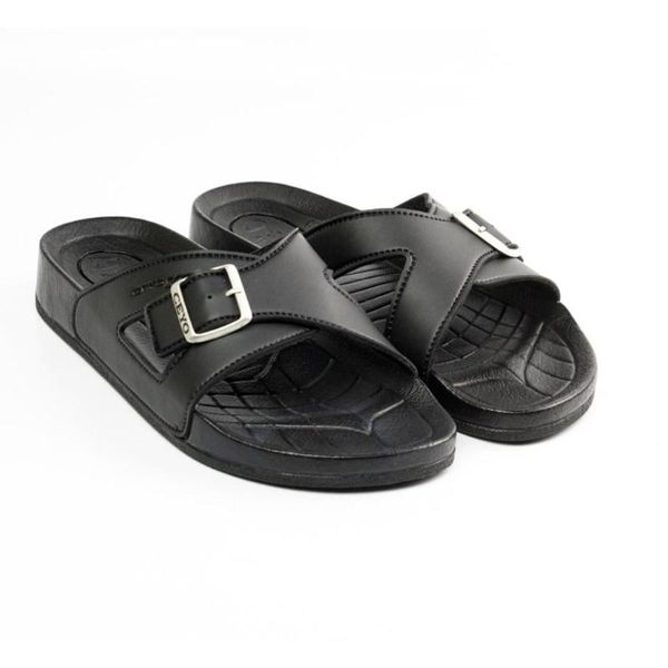 ceyo bermuda-m buckled orthopedic men slippers, Black 
ceyo bermuda-m buckled orthopedic men slippers, Black