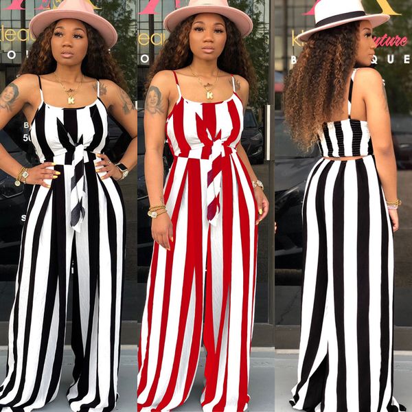 women jumpsuits & rompers summer clothes new fashion sexy&club backless striped bodysuit loose spaghetti strap sleeveless jumpsuits 493, Black;white
women jumpsuits & rompers summer clothes new fashion sexy&club backless striped bodysuit loose spaghetti strap sleeveless jumpsuits 493, Black;white