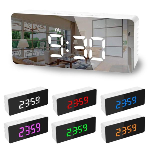 other clocks & accessories fuctions button digital mirror led display alarm clock desk temperature calendar snooze function with usb 1pc 138
other clocks & accessories fuctions button digital mirror led display alarm clock desk temperature calendar snooze function with usb 1pc 138