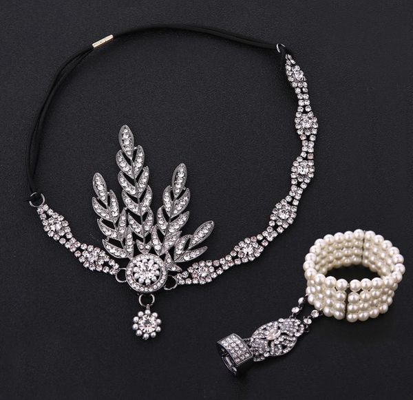 fashion luxury designer vintage diamond leaves pearl tassel elastic rope wedding hair jewelry bridal headbands charm bracelets set, Slivery;golden
fashion luxury designer vintage diamond leaves pearl tassel elastic rope wedding hair jewelry bridal headbands charm bracelets set, Slivery;golden