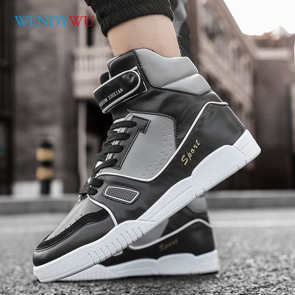 autumn new men's high casual shoes comfortable brand men sneakers light breathable trend flats shoe, Black
autumn new men's high casual shoes comfortable brand men sneakers light breathable trend flats shoe, Black