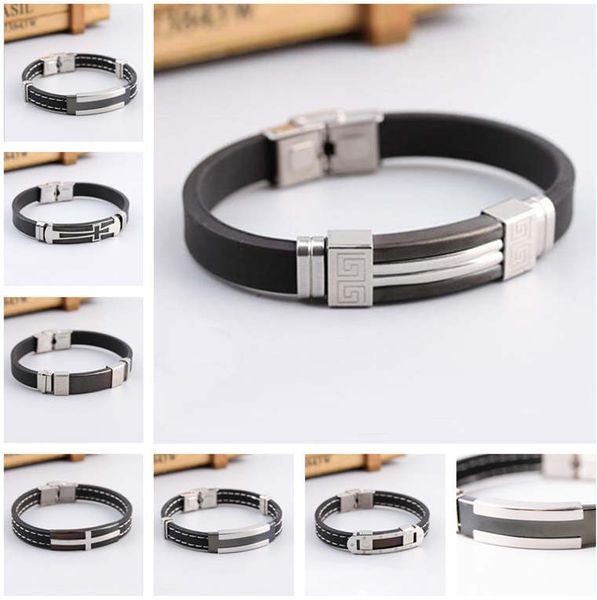 classic style electroplated black silicone stainless steel bracelet dhb366 id, identification jewelry bracelet
classic style electroplated black silicone stainless steel bracelet dhb366 id, identification jewelry bracelet