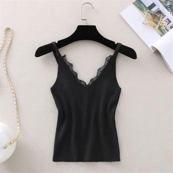 2019 new hook flower lace solid v-neck summer wemon knitted short section slim outer wear shirt trend tank, White
2019 new hook flower lace solid v-neck summer wemon knitted short section slim outer wear shirt trend tank, White