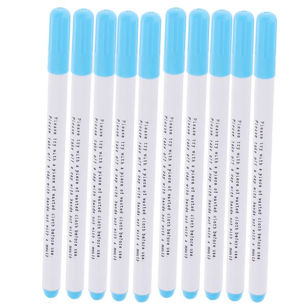 10 pieces 1mm vanishing fabric markers air erasable pen/water soluble pens for fabric cloth - blue erasable fabric pens, Black
10 pieces 1mm vanishing fabric markers air erasable pen/water soluble pens for fabric cloth - blue erasable fabric pens, Black