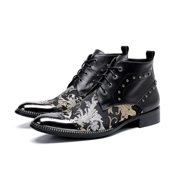 Luxury British Style Men Ankle Boots Genuine Leather Motorcycle Cowboy Boots Men Leather Boots Botas Hombre, Black
Luxury British Style Men Ankle Boots Genuine Leather Motorcycle Cowboy Boots Men Leather Boots Botas Hombre, Black