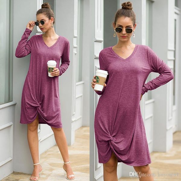 autumn winter casual long sleeve irregular maxi dress women autumn plus size v neck long party dress vintage kink dress, Black;gray
autumn winter casual long sleeve irregular maxi dress women autumn plus size v neck long party dress vintage kink dress, Black;gray