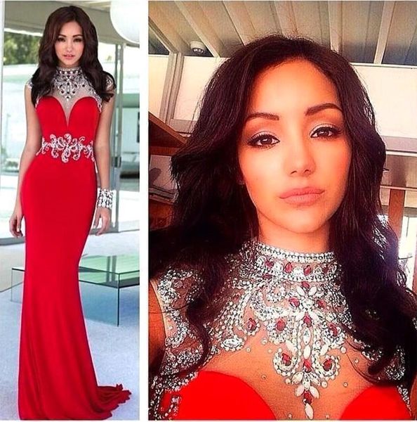 sheer high neck mermaid prom dresses bling bling collar beaded sweep train long special occasion party gowns 2019 new robe de soiree custom, Black
sheer high neck mermaid prom dresses bling bling collar beaded sweep train long special occasion party gowns 2019 new robe de soiree custom, Black
