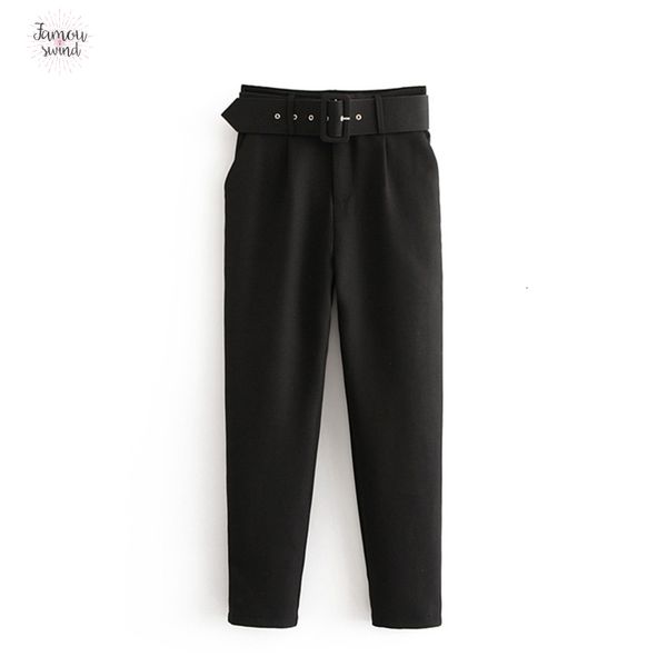 pencil pants vintage fashion pockets with belt suit women high waist trousers office ladies ankle casual mujer, Black;white
pencil pants vintage fashion pockets with belt suit women high waist trousers office ladies ankle casual mujer, Black;white