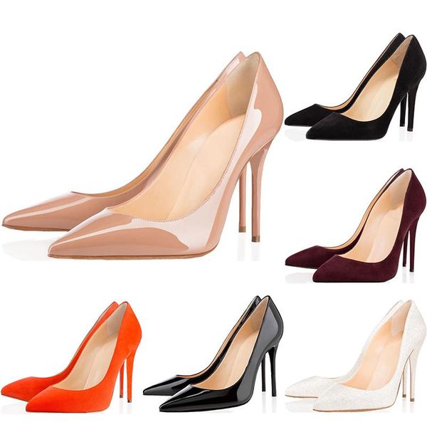 christians red bottomed with box luxury designer women high heels 8cm 10cm 12cm leather pointed toes pumps dress shoes iyh, Black 
christians red bottomed with box luxury designer women high heels 8cm 10cm 12cm leather pointed toes pumps dress shoes iyh, Black