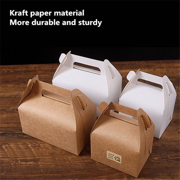 10pcs high-quality cake candy kraft paper box with handle portable box christmas birthday wedding party candy gift packing
10pcs high-quality cake candy kraft paper box with handle portable box christmas birthday wedding party candy gift packing