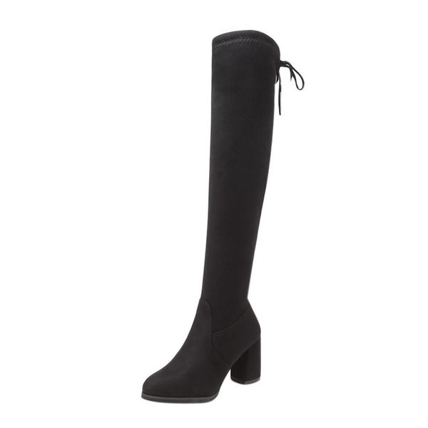 new flock leather women over the knee boots lace up high heels women shoes lace up winter boots warm size 35-40 t200104, Black
new flock leather women over the knee boots lace up high heels women shoes lace up winter boots warm size 35-40 t200104, Black