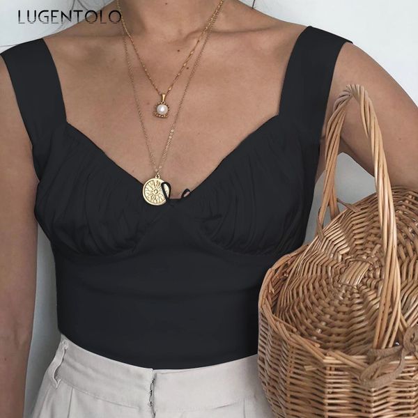 lugentolo women tank summer slim fit bow camis solid crop backless u collar chest wrap camisole female tanks, White
lugentolo women tank summer slim fit bow camis solid crop backless u collar chest wrap camisole female tanks, White