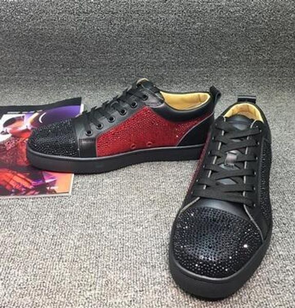 designer red bottom loafers for men women casual shoes genuine leather slip on platform sneakers wedding party flats men shoes plm86, Black
designer red bottom loafers for men women casual shoes genuine leather slip on platform sneakers wedding party flats men shoes plm86, Black