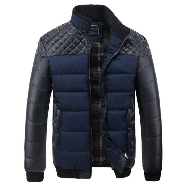 winter jacket men clothing cotton coats men solid color jacket stitching self-cultivation collar thick winter parkas, Tan;black
winter jacket men clothing cotton coats men solid color jacket stitching self-cultivation collar thick winter parkas, Tan;black
