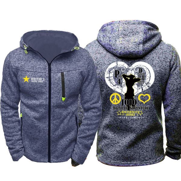 anime jojo's bizarre adventure printed hoodie zipper cosplay jacket coat man woman sweatshirt hooded tracksuit cosume, Black
anime jojo's bizarre adventure printed hoodie zipper cosplay jacket coat man woman sweatshirt hooded tracksuit cosume, Black