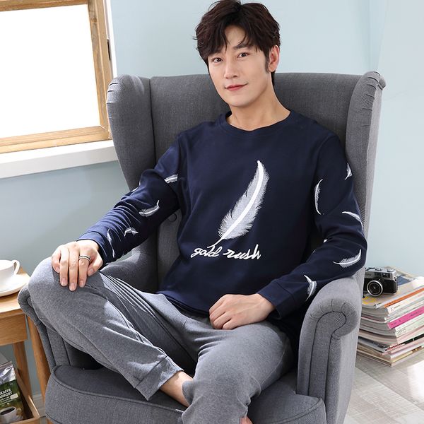 wavmit 2019 men pajamas long sleeve spring autumn winter male pajama set men pure cotton pajamas for set leisure sleepwear, Black;brown
wavmit 2019 men pajamas long sleeve spring autumn winter male pajama set men pure cotton pajamas for set leisure sleepwear, Black;brown