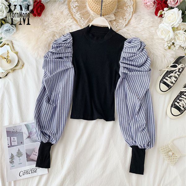 yornmona vintage striped puff sleeve blouse shirt ins fashion spring autumn gothic ladies korean crop women blusas, White
yornmona vintage striped puff sleeve blouse shirt ins fashion spring autumn gothic ladies korean crop women blusas, White