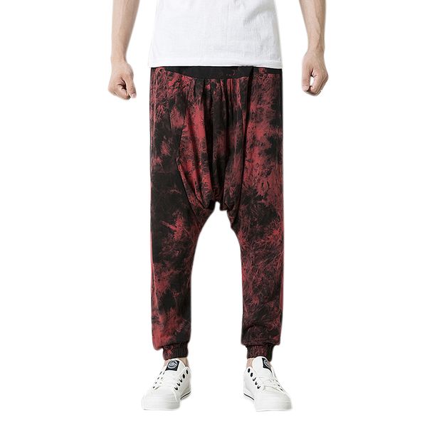 new men fashion hip hop print drawstring elastic waist harem pants jogger pants male casual splice baggy lantern trouser, Black
new men fashion hip hop print drawstring elastic waist harem pants jogger pants male casual splice baggy lantern trouser, Black