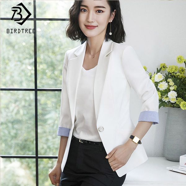 4 colors women solid casual striped roll up sleeve single breasted jacket 2018 new elegant office lady short c96201k, White;black
4 colors women solid casual striped roll up sleeve single breasted jacket 2018 new elegant office lady short c96201k, White;black