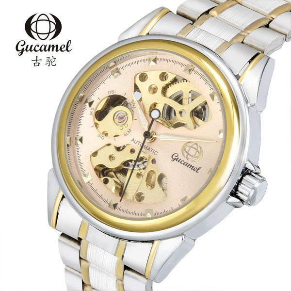 new launch mens explosion models automatic mechanical watch korean-style business double-sided hollow fashion sportsman watch, Slivery;brown
new launch mens explosion models automatic mechanical watch korean-style business double-sided hollow fashion sportsman watch, Slivery;brown