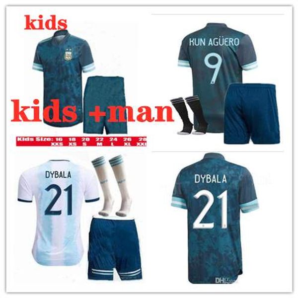 19 20 argentina kids kit soccer jersey 2019/20 americas cup kit messi dybala di maria aguero higuain national team football jersey, Black;yellow
19 20 argentina kids kit soccer jersey 2019/20 americas cup kit messi dybala di maria aguero higuain national team football jersey, Black;yellow