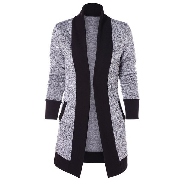 feitong 2018 fashion women casual long sleeve two tone patchwork knit pocket cardigan, White;black
feitong 2018 fashion women casual long sleeve two tone patchwork knit pocket cardigan, White;black