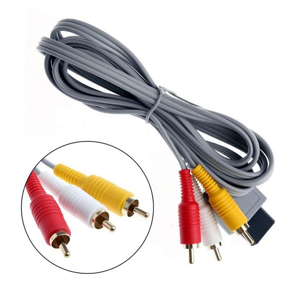 1.8m audio video av composite 3 rca cable for sharpest video for nintendo wii console
1.8m audio video av composite 3 rca cable for sharpest video for nintendo wii console