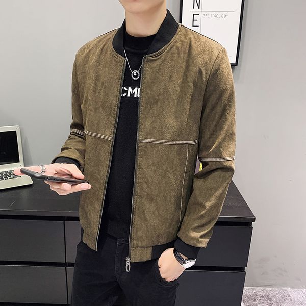 faux fur leather jacket men men's short slim fit pu jacket fashion male leather black armygreen mens stand collar coat
faux fur leather jacket men men's short slim fit pu jacket fashion male leather black armygreen mens stand collar coat