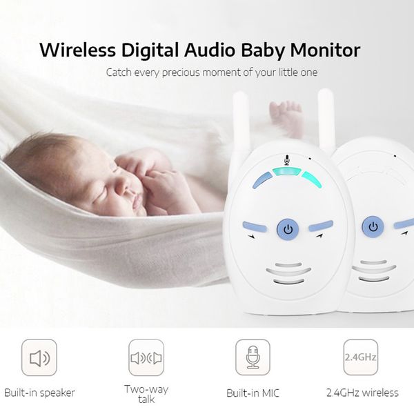 2.4ghz wireless infant baby portable digital audio baby monitor sensitive transmission two way talk crystal clear cry voice
2.4ghz wireless infant baby portable digital audio baby monitor sensitive transmission two way talk crystal clear cry voice
