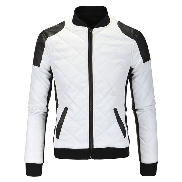 new pu leather jacket men fashion patchwork motorcycle leather jacket europe america style 5xl coat,y210, Black
new pu leather jacket men fashion patchwork motorcycle leather jacket europe america style 5xl coat,y210, Black