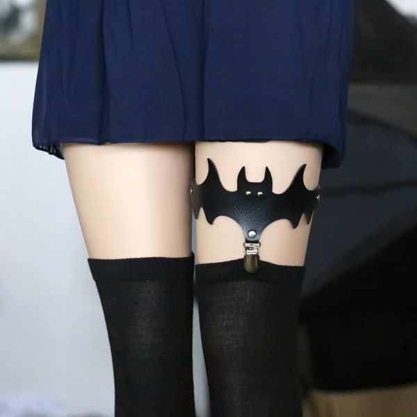 women bat wings pu leather choker garter belt leg ring clip halloween decor accessories nov99, Black;white
women bat wings pu leather choker garter belt leg ring clip halloween decor accessories nov99, Black;white