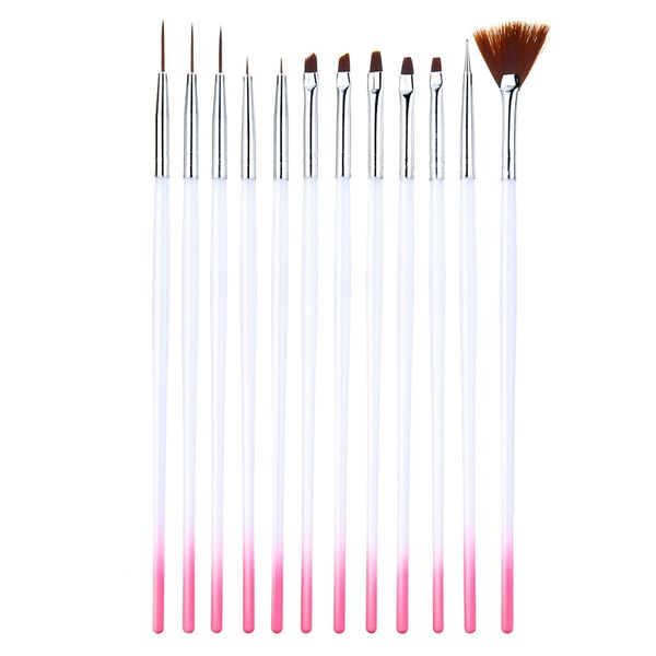 monja 12 pcs/set nail art polish uv gel painting color gradient drawing brush decoration picking dotting pen manicure tool set, Silver
monja 12 pcs/set nail art polish uv gel painting color gradient drawing brush decoration picking dotting pen manicure tool set, Silver