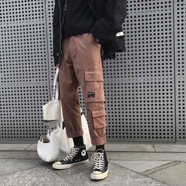 outdoor 2019 spring autumn hip hop teenagers school cargo pants men multi pocket elastic waist ankle length overalss trousers, Black;green
outdoor 2019 spring autumn hip hop teenagers school cargo pants men multi pocket elastic waist ankle length overalss trousers, Black;green