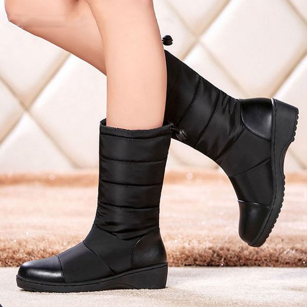 winter red cotton shoes down snow boots women's thickened mid-tube flat bottom waterproof warm cotton boots, Black
winter red cotton shoes down snow boots women's thickened mid-tube flat bottom waterproof warm cotton boots, Black