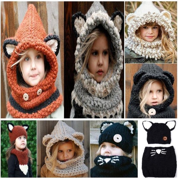 girls knitted hats scarf cartoon cat rabbit fox ear shapka cape cap for kids children christmas decorations beanies cap fa2281
girls knitted hats scarf cartoon cat rabbit fox ear shapka cape cap for kids children christmas decorations beanies cap fa2281