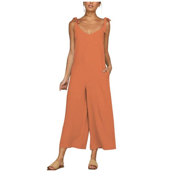 women jumpsuits women's lace up casual sleeveless backless comfortable jumpsuit with bow strap romper jumpsuit female summer, Black;white
women jumpsuits women's lace up casual sleeveless backless comfortable jumpsuit with bow strap romper jumpsuit female summer, Black;white