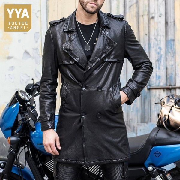 luxury motorcycle sheepskin jacket men 100% real leather long windbreaker streetwear autumn double breasted biker coat outerwear, Black
luxury motorcycle sheepskin jacket men 100% real leather long windbreaker streetwear autumn double breasted biker coat outerwear, Black