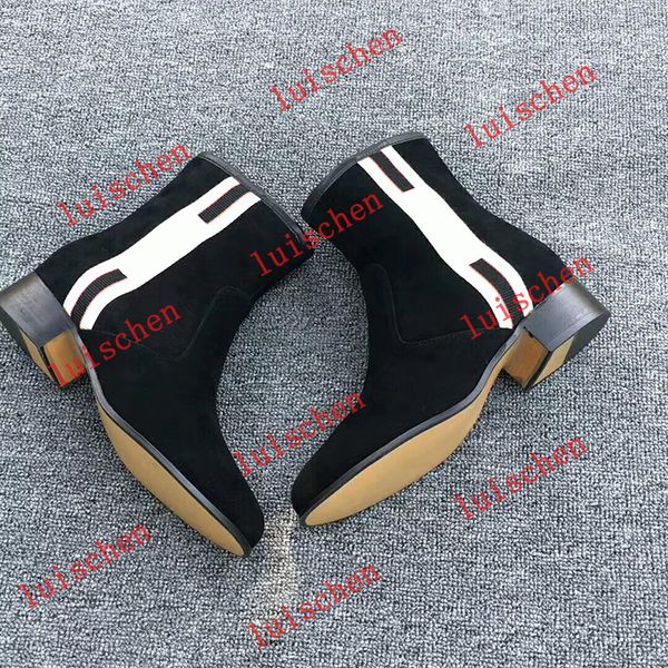 women luxury leather ankle boot designer black webbing trimmed leather chelse boots winter shoes with box
women luxury leather ankle boot designer black webbing trimmed leather chelse boots winter shoes with box