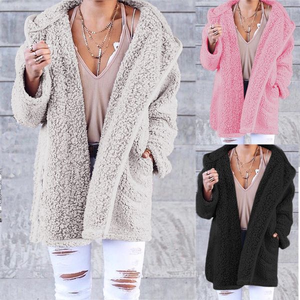 womens winter coat ladies soft fleece hooded jumper hoody jacket coat with pocket long sleeve coat women asian size s-2xl, Black;brown
womens winter coat ladies soft fleece hooded jumper hoody jacket coat with pocket long sleeve coat women asian size s-2xl, Black;brown