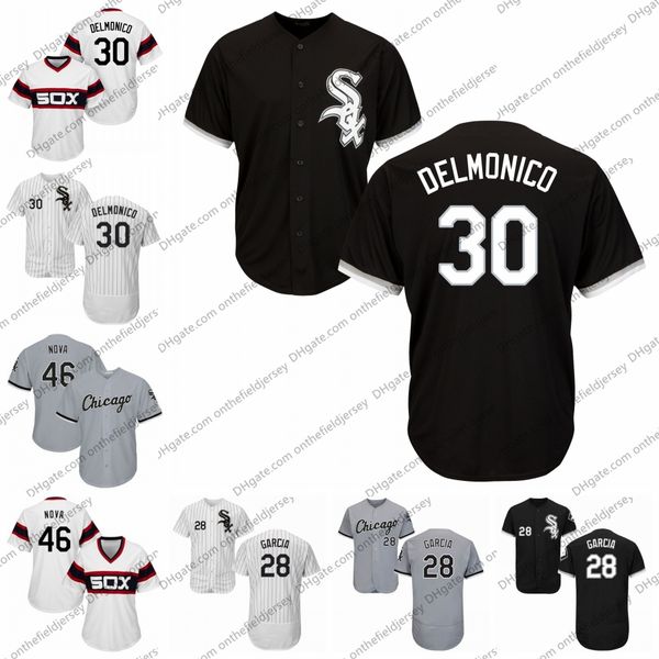 Chicago Baseball Jersey White Sox 30 Nicky Delmonico 54 Ervin Santana 46 Ivan Nova 28 Leury Garcia 33 James McCann 74 Eloy Jimenez S-4XL 
Chicago Baseball Jersey White Sox 30 Nicky Delmonico 54 Ervin Santana 46 Ivan Nova 28 Leury Garcia 33 James McCann 74 Eloy Jimenez S-4XL