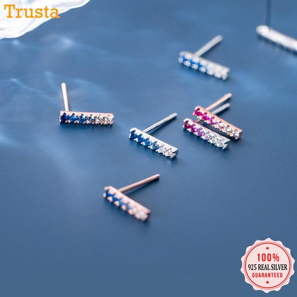 trusta genuine fashion 925 sterling silver sweet cute dazzling pink blue cz stick stud earrings for women girl teens lady da555, Golden;silver
trusta genuine fashion 925 sterling silver sweet cute dazzling pink blue cz stick stud earrings for women girl teens lady da555, Golden;silver