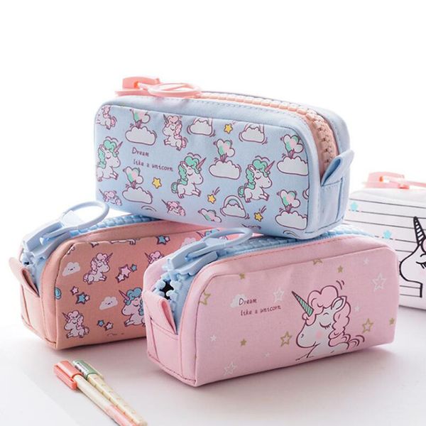 big zipper unicorn pencil case big capacity canvas school pencil bag storage bag pen pouch school supplies stationery estuches
big zipper unicorn pencil case big capacity canvas school pencil bag storage bag pen pouch school supplies stationery estuches