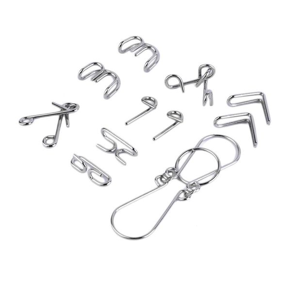 7pcs/set metal wire puzzles magic trick compact puzzle ring toy iq test toys funny mind game portable brain teaser
7pcs/set metal wire puzzles magic trick compact puzzle ring toy iq test toys funny mind game portable brain teaser