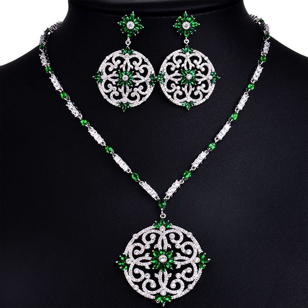 earrings & necklace european and american style bride jewelry set zircon two sets of spot wholesale, Silver
earrings & necklace european and american style bride jewelry set zircon two sets of spot wholesale, Silver