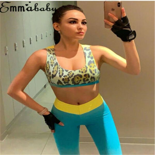 yoga outfits leopard print 2pcs sports set soft slim sleeveless vest +long pants breathable sportwear suits fitness workout clothing, White;red
yoga outfits leopard print 2pcs sports set soft slim sleeveless vest +long pants breathable sportwear suits fitness workout clothing, White;red