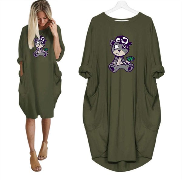 ss womens cartoon printed shirts dresses fashion designer women long sleeve dress with pockets streetwear dresses s-5xl, Black;gray
ss womens cartoon printed shirts dresses fashion designer women long sleeve dress with pockets streetwear dresses s-5xl, Black;gray